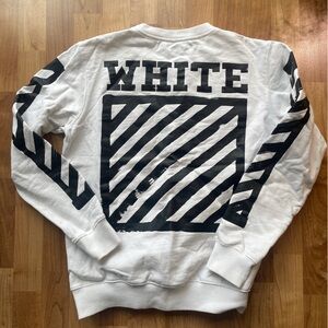 Off-White 100% Cotton Sweatshirt - Sz Medium